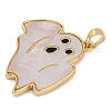 Halloween Rack Plating Brass Enamel Pendants KK-U032-10A-G-2