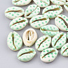 Printed Natural Cowrie Shell Beads X-SHEL-S274-02C-1
