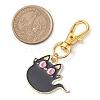 Halloween Alloy Enamel Pendant Decoration HJEW-JM02265-3