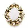 Alloy Acrylic Rhinestone Cabochons RB-N050-01-24AG-2