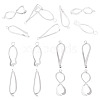 8Pcs 4 Styles Brass Ice Pick Pinch Bails KK-TA0002-48-2