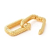 Brass Hoop Earrings X-EJEW-F273-02A-G-2