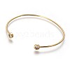 Brass Cuff Bangles BJEW-P245-04-2