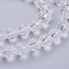 Transparent Glass Bead Strands GLAA-R095-8mm-15-3