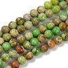 Dyed Natural Regalite/Imperial Jasper/Sea Sediment Jasper Beads Strands G-B124-C04-06-1