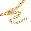 Constellation 202 Stainless Steel Figaro Chain Link Bracelets for Women Men AJEW-U006-01K-3
