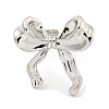 Bowknot Brass Cuff Rings RJEW-L113-015P-02-2