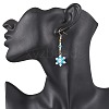 Glass Seed Beads Dnagle Earrings EJEW-MZ00501-03-3