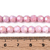 Anti-Tarnish Electroplate Glass Beads Strands X-EGLA-T021-6mm-15-04-4