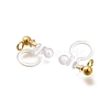 201 Stainless Steel Clip-on Earring Settings STAS-F311-14G-2