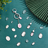   DIY Blank Oval Pendant Making Kits DIY-PH0021-47-5