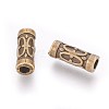 Tibetan Style Alloy Tube Beads LS-MLF0843Y-NF-2