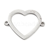 304 Stainless Steel Hollow Connector Charms STAS-P332-07P-1
