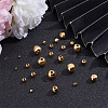 GOMAKERER 72Pcs 6 Style Brass Beads KK-GO0001-09-4