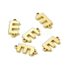 Rack Plating Brass Connector Charms KK-C007-38G-E-1
