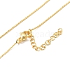 Brass Curb Chains Necklace for Men Women NJEW-G029-01G-1