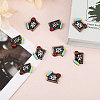 Globleland 30Pcs Opaque Resin Pendants RESI-GL0001-07-3