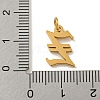 Ion Plating(IP) 304 Stainless Steel Charms STAS-I010-01G-Z-3