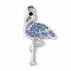 Alloy Rhinestone Pendants PALLOY-P287-16-2