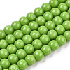 Opaque Solid Color Glass Beads Strands GLAA-T032-P4mm-06-1