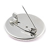 Breast Cancer Awareness Ribbon Glass Brooches JEWB-L019-01I-3