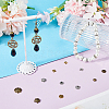360Pcs 12 Styles Tibetan Style Bead Caps FIND-SC0008-82-4