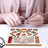 Wood Bead Design Board TOOL-WH0052-06-6