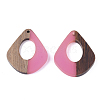 Resin & Walnut Wood Pendants RESI-S358-06G-2