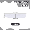 Plastic Collar Stays for Men's Dress Shirts AJEW-HY0003-21A-2