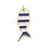 Rack Plating Brass Enamel Pendants KK-Z074-10G-02-1