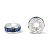 Brass Grade A Rhinestone Spacer Beads RSB036NF-14-3