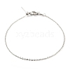 Non-Tarnish 304 Stainless Steel Add a Bead Adjustable Texture Cable Chains Bracelets for Women BJEW-M307-01D-P-1