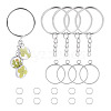 5Pcs 304 Stainless Steel Open Back Bezel Pendants STAS-TAD0001-01C-1