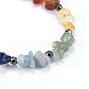 Natural & Synthetic Mixed Stone Charm Bracelets BJEW-JB04267-4