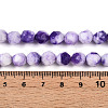 Dyed Natural White Jade Beads Strands G-T139-8mm-45R-5