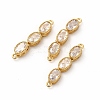 Rack Plating Eco-Friendly Brass Micro Pave Cubic Zirconia Pendants KK-K165-27G-01-1