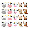 Globleland 20Pcs 5 Style Cow Head Food Grade Silicone Beads SIL-GL0001-01-1