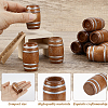 Wood Barrels Miniature Ornaments DJEW-WH0043-110A-01-3