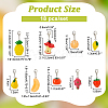 Fruit Theme Pendant Stitch Markers HJEW-AB00435-2