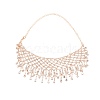 Crystal Rhinestone Bib Necklace NJEW-WH0018-01KCG-1