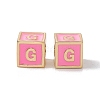 Rack Plating Brass Enamel Beads KK-B060-04G-05G-2