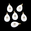 Natural White Jade Pendants KK-C251-01A-01-1