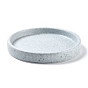 Round Porcelain Flat Round Jewelry Plate DJEW-I015-01-4