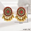 Bohemia Style Holiday Zinc Alloy Tassel Dangle Earrings for Women NF2568-1-1