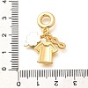 Brass Enamel Sport European Dangle Charms KK-U048-03G-01-3