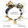 304 Stainless Steel Enamel Multi-Pendant Scarf Necklaces WG041BF-05-1