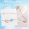 8Pcs 4 Styles Sterling Silver Chain Extender STER-BBC0007-06RG-6