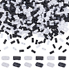 600Pcs 2 Colors Opaque Acrylic Slide Charms OACR-SC0001-40-1
