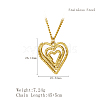 Stylish Stainless Steel Spiral Pendant Necklaces for Women YF9522-4-1