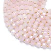 Natural Rose Quartz Beads Strands G-K389-A03-01-3